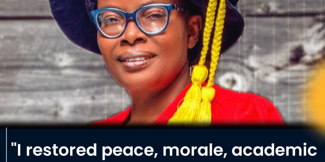 I Restored Peace, Morale, Academic Excellence to College of Health Sciences and Technology, Ijero Ekiti — Dr Cecilia