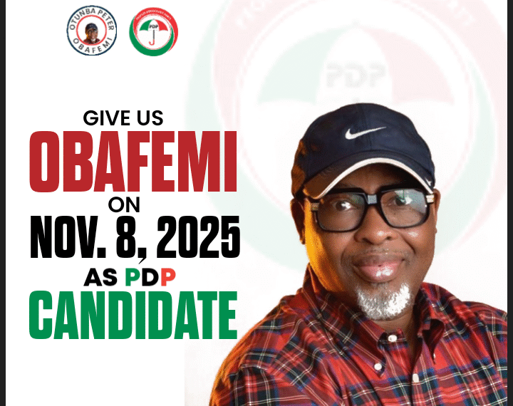 ‎Support OTUNBA OLUGBENGA PETER OBAFEMI as Ekiti State PDP Candidate in 2026