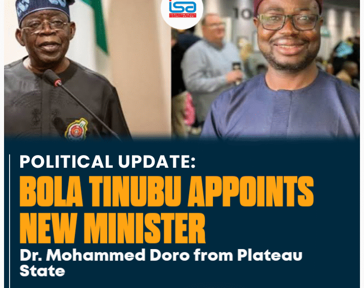 Bola Tinubu Appoints New Minister: Dr Bernard Mohammed Doro from Plateau State