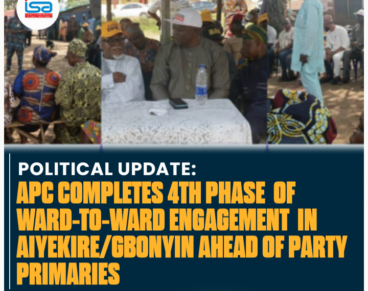 APC Completes 4th Phase of Ward-to-Ward Engagement in Aiyekire/Gbonyin Ahead of Party Primaries