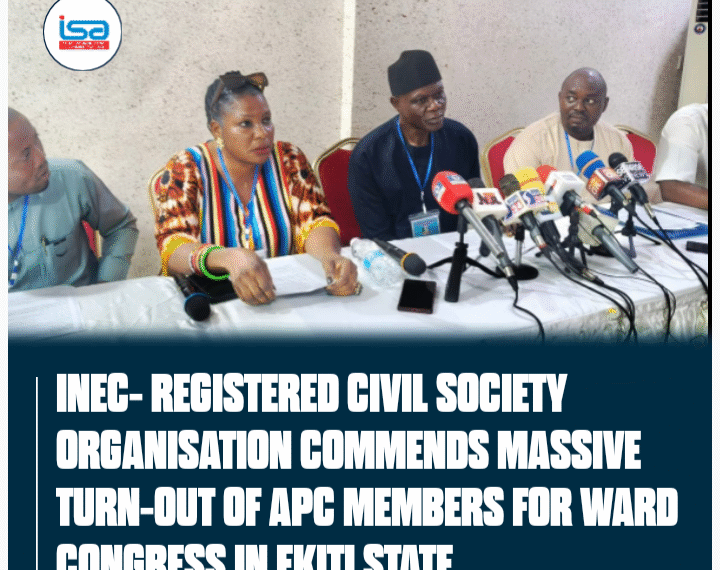 INEC-Registered Civil Society Organisation Commends Massive Turnout of APC Members for Ward Congress in Ekiti