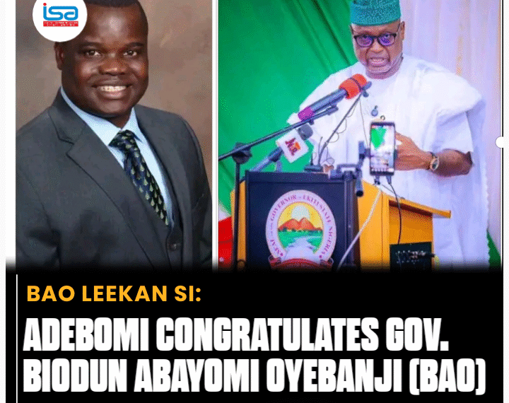 Adebomi Congratulates Oyebanji