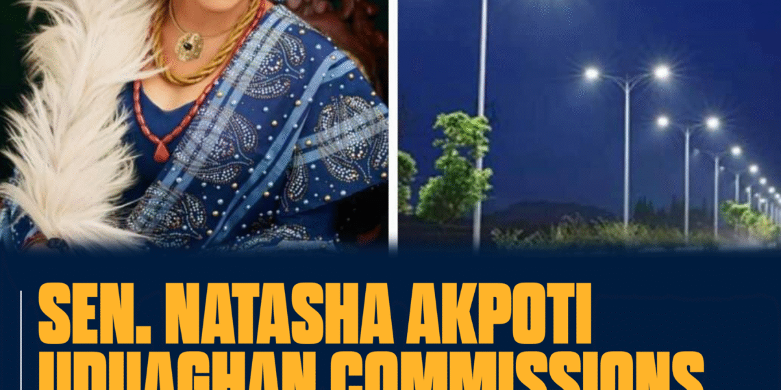 Senator Natasha Akpoti-Uduaghan Commissions Smart Street Light in Obangede