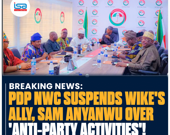 BREAKING: PDP NWC suspends Wike’s ally Sam Anyanwu over ‘anti-party activities’
