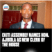 EKITI ASSEMBLY NAMES BARR. AJIBOLA AS NEW CLERK OF THE HOUSE