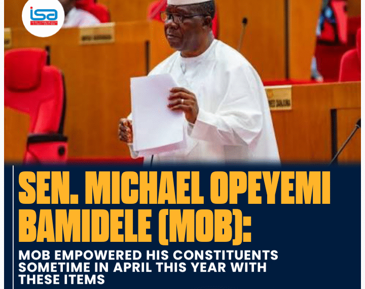 ‎MOB Empowered His Constituents With These Items Sometimes In April This Year.