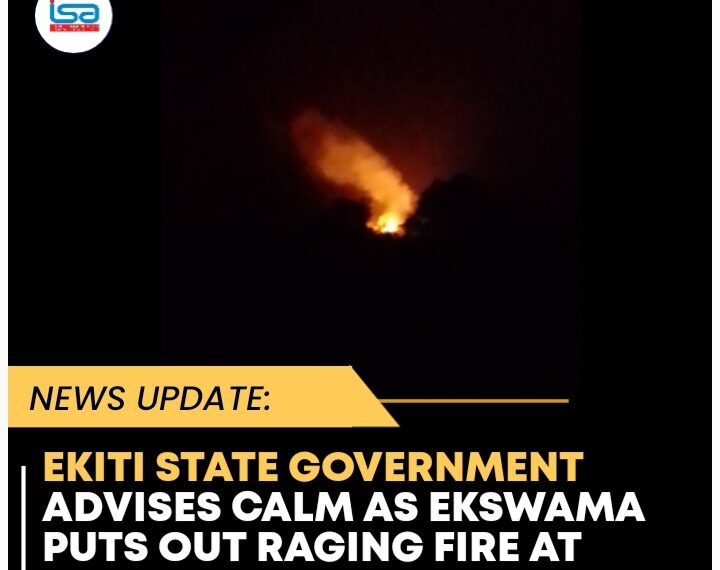 EKITI STATE GOVERNMENT ADVISES CALM AS EKSWAMA PUTS OUT RAGING FIRE AT DUMPSITE
