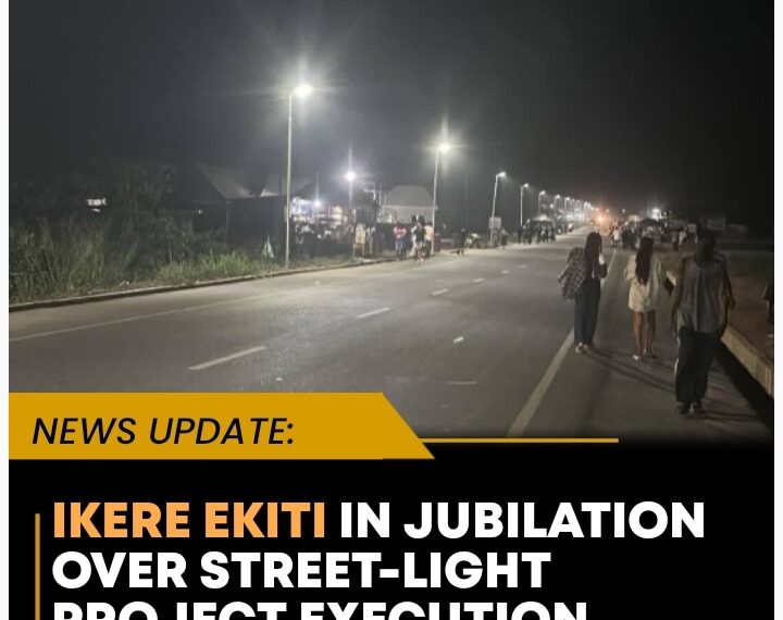 IKERE-EKITI IN JUBILATION OVER STREET-LIGHT PROJECT EXECUTION BY SENATOR YEMI ADARAMODU