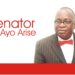 SENATOR ARISE NOT TOO OLD FOR SENATE, EXPERIENCE MAKES HUGE DIFFERENCE IN LEGISLATURE