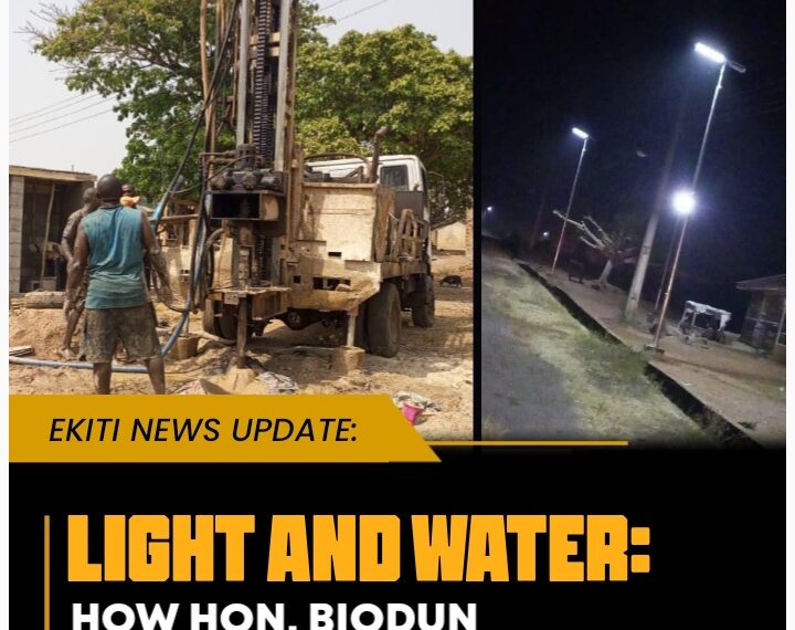 LIGHT AND WATER: HOW HON. BIODUN OMOLEYE’S INTERVENTIONS ARE TRANSFORMING RURAL COMMUNITIES IN EKITI