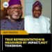 TRUE REPRESENTATION IS MEASURED BY IMPACT NOT TOKENISM
