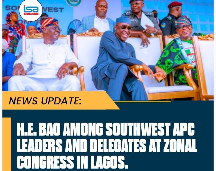 H.E. BAO AMONG SOUTHWEST APC LEADERS AND DELEGATES AT ZONAL CONGRESS IN LAGOS