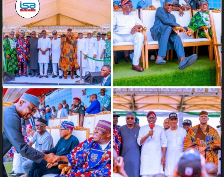 H.E. BAO AMONG SOUTHWEST APC LEADERS AND DELEGATES AT ZONAL CONGRESS IN LAGOS.