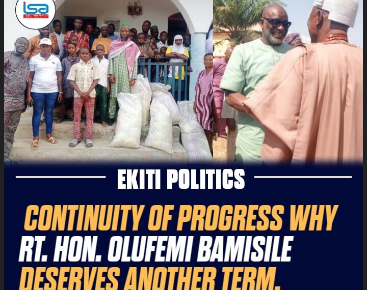CONTINUITY OF PROGRESS: WHY RT. HON. OLUFEMI BAMISILE DESERVES ANOTHER TERM