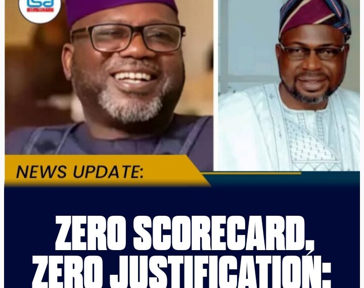 ZERO SCORECARD, ZERO JUSTIFICATION: WHY Cyril Fasuyi DOES NOT DESERVE A SECOND TERM