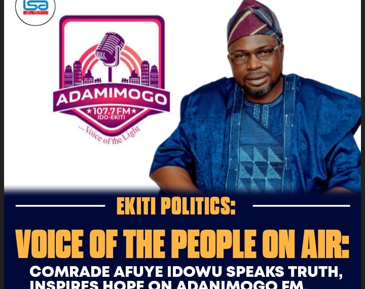 VOICE OF THE PEOPLE ON AIR: COMRADE AFUYE IDOWU SPEAKS TRUTH, INSPIRES HOPE ON ADANIMOGO FM 