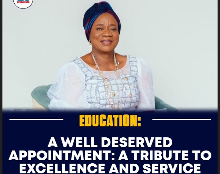 A WELL DESERVED APPOINTMENT: A TRIBUTE TO EXCELLENCE AND SERVICE