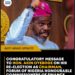 Congratulatory Message to Hon. Akin Oyebode on His Re-election as Chairman, Forum of Nigeria Honourable Commissioners of Finance