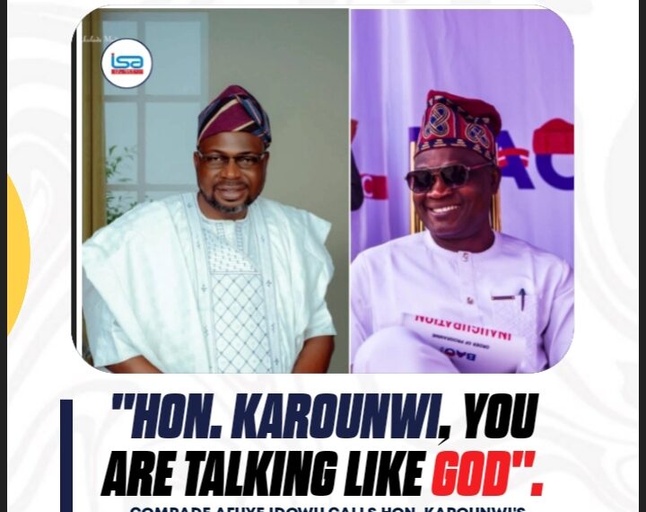 Hon Karohunwi you are talking like God!
