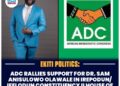 ADC RALLIES SUPPORT FOR DR. SAM ANISULOWO OLAWALE IN IREPODUN/IFELODUN CONSTITUENCY II HOUSE OF ASSEMBLY RACE